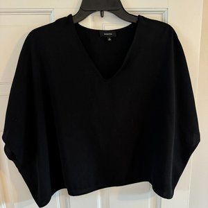 Aritzia Babton Black Cropped Women's Blouse